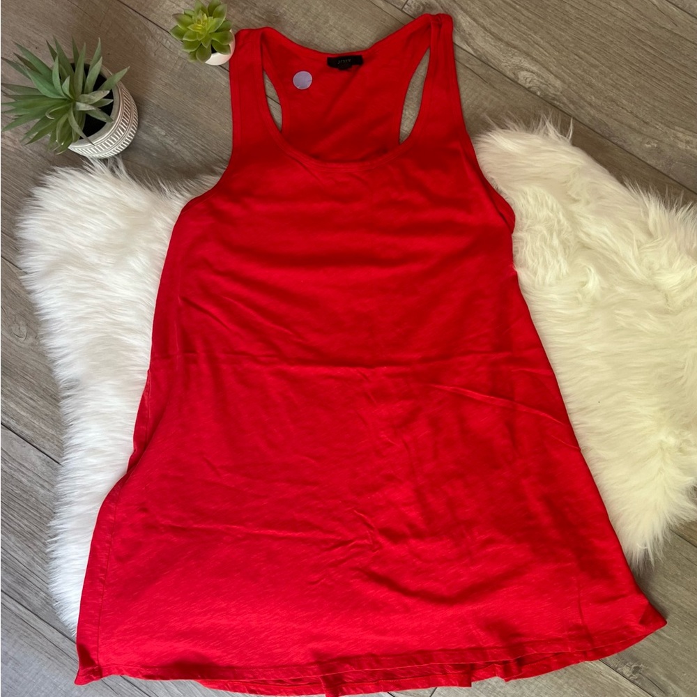 J. CREW | Firey Red Racerback Tank Dress (XXL)
